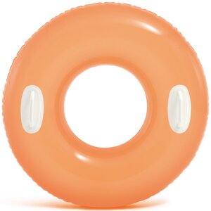 Надувной круг с ручками 76 см оранжевый, до 40 кг INTEX фото 2