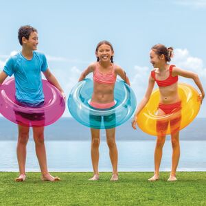 Надувной круг Бублик 76 см оранжевый INTEX фото 4