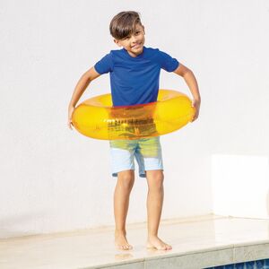 Надувной круг Бублик 76 см оранжевый INTEX фото 3