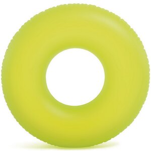 Надувной круг Неон 91 см желтый INTEX фото 2