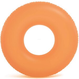 Надувной круг Неон 91 см оранжевый INTEX фото 2