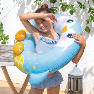 Надувной круг для купания Пингвин 91*76 см INTEX фото 5