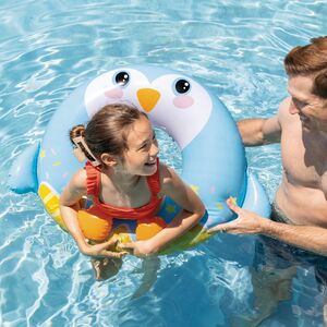 Надувной круг для купания Пингвин 91*76 см