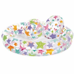 Детский бассейн Морские Звезды 122*25 см с мячом и кругом
