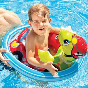 Надувные ходунки Черепашка 76*58, 3-4 года, до 23 кг (INTEX, Китай). Артикул: 59570-чер