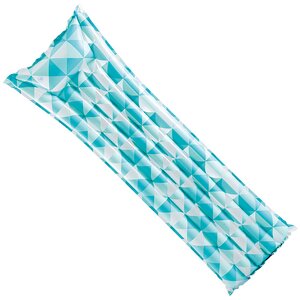 Надувной матрас Мозаика 183*69 см голубой INTEX фото 1