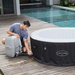 Надувной бассейн-джакузи Lay-Z-Spa: Miami 180*66 см, аэромассаж, теплосберегающий тент Bestway фото 5