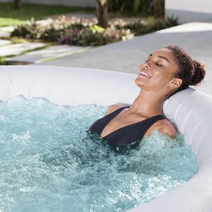 Надувной бассейн-джакузи Lay-Z-Spa: Miami EnergySense 196*66 см, аэромассаж, теплосберегающий тент Bestway фото 8