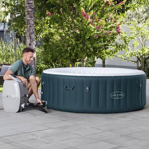 Надувной бассейн-джакузи Lay-Z-Spa: Miami EnergySense 196*66 см, аэромассаж, теплосберегающий тент Bestway фото 6