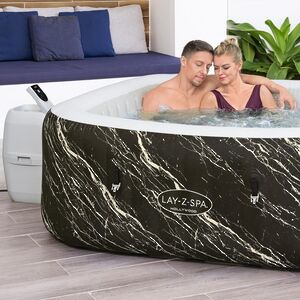 Надувной бассейн-джакузи Lay-Z-Spa: Hollywood Luxe (Лей-Зи-Спа: Голливуд Люкс) 180*180*66 см, аэромассаж, теплосберегающий тент, подсветка Bestway (Бествей) фото 3