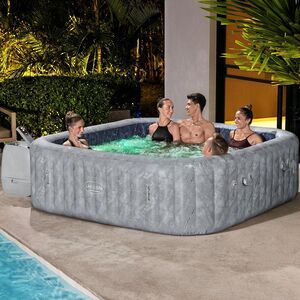 Надувной спа-бассейн 230*71 см 6001Q Bestway San Francisco Smart HydroJet Pro (Бествэй Сан Франциско Смарт Гидроджет Про), теплосберегающий тент Bestway (Бествей) фото 1