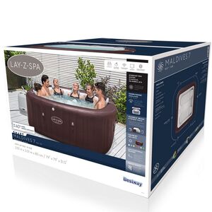 Надувной спа-бассейн 201*80 см 6001U Bestway Maldives Smart HydroJet Pro (Бествей Мальдивы Смарт Гидроджет Про), теплосберегающий тент, подсветка Bestway (Бествей) фото 17