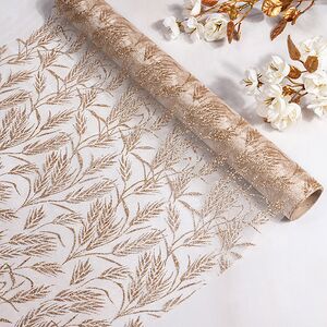 Ткань для декорирования Танцующие тюльпаны 35*200 см кремовая (Kaemingk, Нидерланды). Артикул: 611583-4