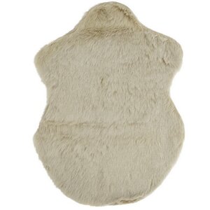 Декоративный меховой коврик Olina 55*38 см песочный (Kaemingk, Нидерланды). Артикул: ID75250