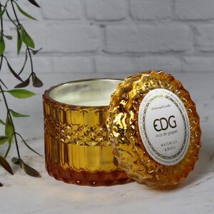 Ароматическая свеча Crystal Gasperi: Water Lily&Rose 9 см, стекло (EDG, Италия). Артикул: 612441-25