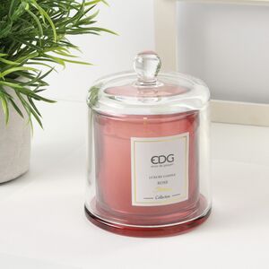 Ароматическая свеча Quasco: Rose 12 см, 28 часов горения (EDG, Италия). Артикул: 612930-40