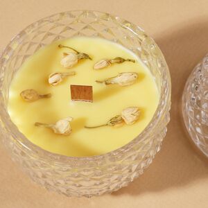 Ароматическая свеча Флора: Имбирь и Тёплая Ваниль 12 см, 20 часов горения EDG (ЭДГ) фото 6