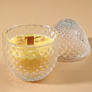 Ароматическая свеча Флора: Имбирь и Тёплая Ваниль 12 см, 20 часов горения EDG (ЭДГ) фото 4