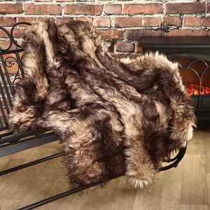 Меховой плед Garten Taupe 150*130 см (Kaemingk, Нидерланды). Артикул: 614083