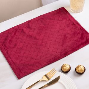 Тканевая салфетка для сервировки стола Дженнифер 40*30 см красная Kaemingk (Кейминг) фото 1