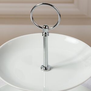 Этажерка для фруктов Гримальди двухъярусная 25 см, фарфор Koopman фото 2