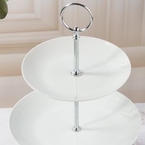 Этажерка для фруктов Гримальди трехъярусная 36 см, фарфор Koopman фото 2