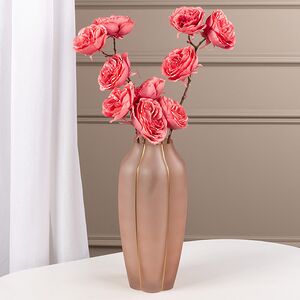 Искусственная Роза Шёлковое Сияние 58 см розовая