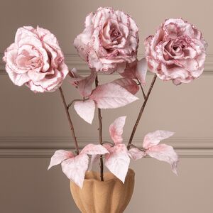 Искусственная роза Аурелия 60 см розовый бутон Kaemingk фото 1