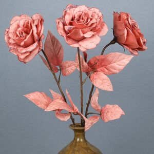 Искусственная роза Аурелия 60 см розовый бархат