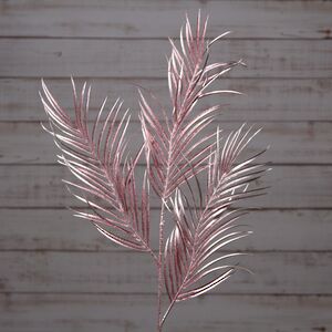 Декоративная ветка Сверкающий Папоротник 93 см нежно-розовый (Kaemingk, Нидерланды). Артикул: 629142