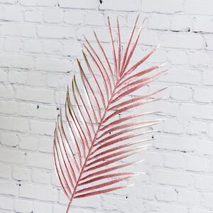 Декоративная ветка Сверкающий Папоротник 70 см нежно-розовый (Kaemingk, Нидерланды). Артикул: 629143