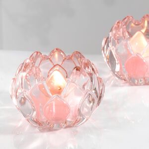 Стеклянный подсвечник для чайной свечи Артишок - Alcamo 8 см