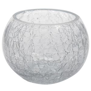 Подсвечник круглый винтажный, 8*6 см, прозрачный (Kaemingk, Нидерланды). Артикул: 640811