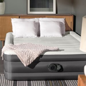 Надувная кровать Comfort Plush с насосом 152*203*46 см INTEX фото 1