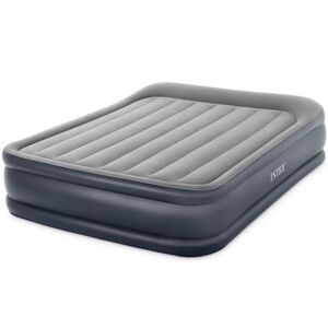 Надувная кровать с насосом Deluxe Pillow Rest 152*203*42 см серо-синяя INTEX (Интекс) фото 6
