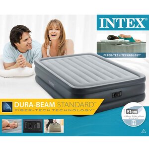 Надувная кровать с насосом Essential Rest 152*203*51 см INTEX фото 6