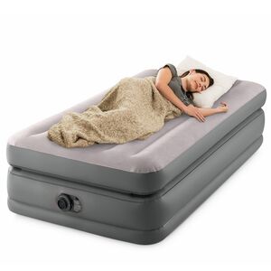 Надувная кровать с насосом Prime Comfort Twin, 99*191*51 см, серая INTEX (Интекс) фото 2