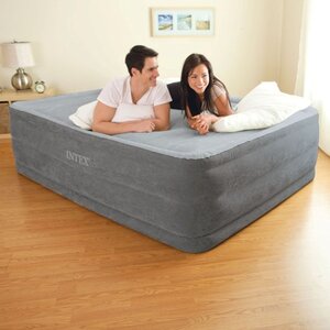 Надувная кровать с насосом Comfort-Plush 152*203*56 см INTEX фото 3