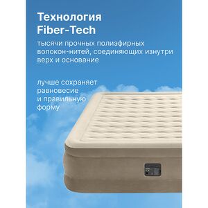 Надувная кровать с насосом Ultra Plush Queen, 152*203*46 см INTEX (Интекс) фото 3
