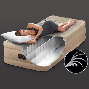 Надувная кровать с насосом Ultra Plush 99*191*46 см INTEX фото 4