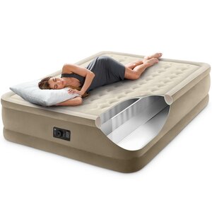 Надувная кровать с насосом Ultra Plush 152*203*46 см INTEX фото 4