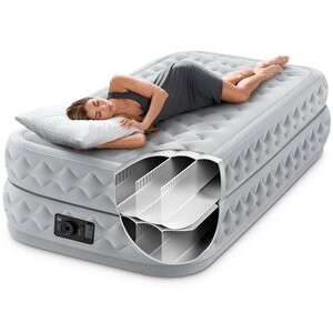 Надувная кровать с насосом Supreme Air-Flow 99*191*51 см INTEX фото 4