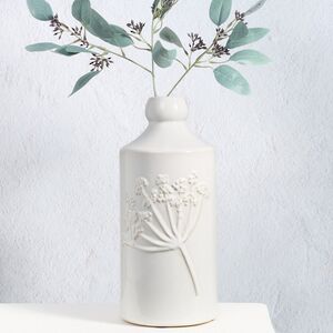Декоративная ваза Ботаника 30 см молочная
