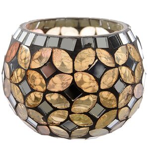 Подсвечник круглый Калейдоскоп, 8*6.5 см (Kaemingk, Нидерланды). Артикул: 644892