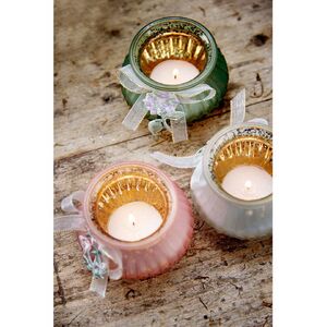 Стеклянный подсвечник Fleur Romantique: Sauge 8 см Kaemingk фото 2