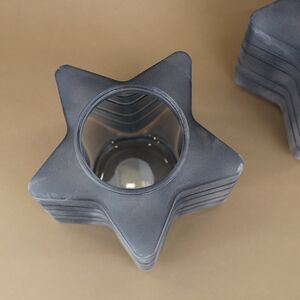 Стеклянный подсвечник Blue Frosty 23 см Kaemingk фото 3