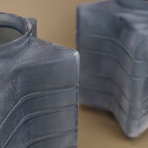 Стеклянный подсвечник Blue Frosty 23 см Kaemingk фото 6