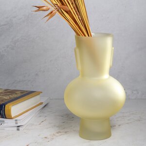 Стеклянная ваза Soeira Gold 22 см (Kaemingk, Нидерланды). Артикул: ID76147