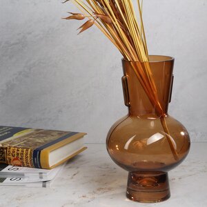 Стеклянная ваза Soeira Amber 22 см Kaemingk фото 2