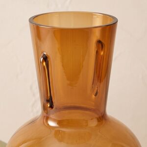 Стеклянная ваза Соэйра 22 см янтарная Kaemingk (Кейминг) фото 4
